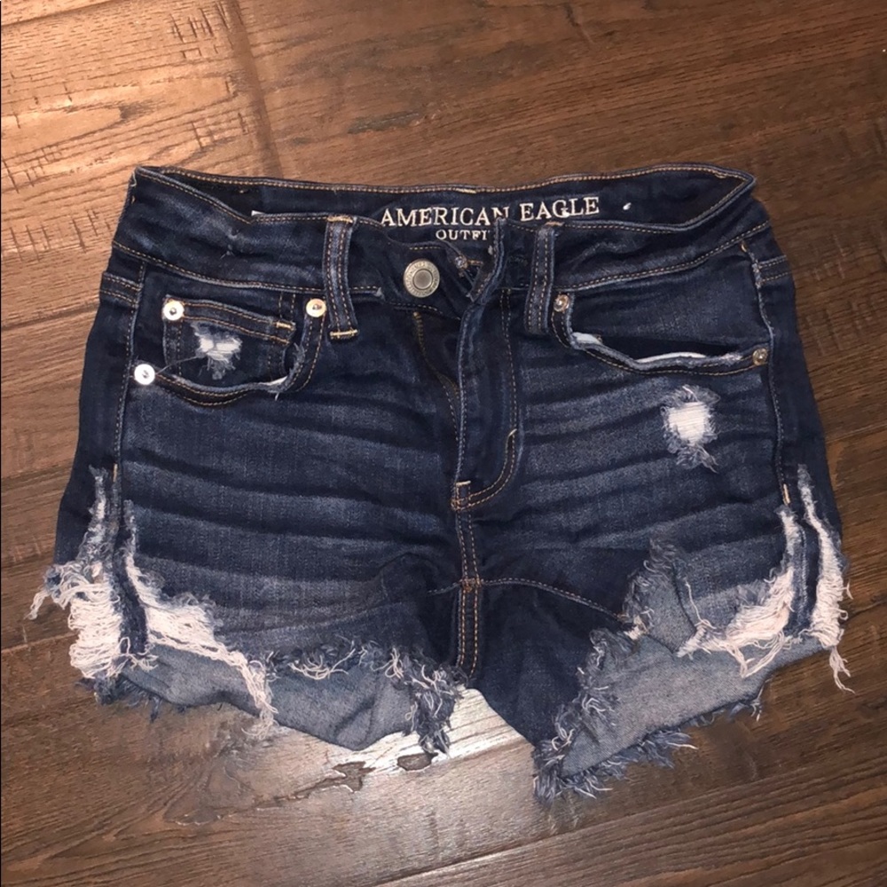 AE distressed shorts